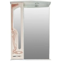 Зеркальный шкаф 65х93,5 см белое дерево медная патина Atoll Барселона