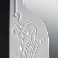 Зеркальный шкаф 85х95 см белый глянец Atoll Барселона