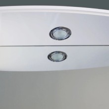 Зеркальный шкаф 65х93,5 см белый глянец Atoll Барселона