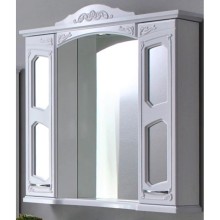 Зеркальный шкаф 79х97,5 см белый глянец Atoll Мастер и Маргарита