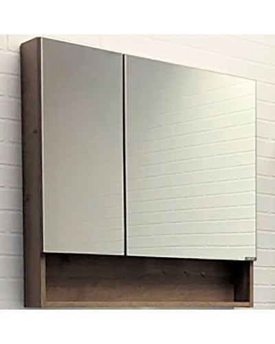 Зеркальный шкаф Comforty Никосия-80 00-00007619 Дуб темный