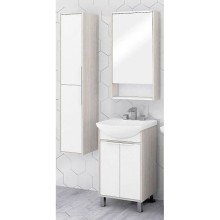 Зеркальный шкаф 51х86 см белый глянец/ясень фабрик Акватон Рико 1A212302RIB90