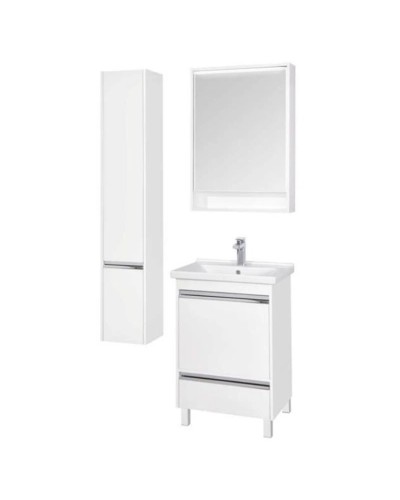 Зеркальный шкаф 60х85 см белый глянец Акватон Капри 1A230302KP010