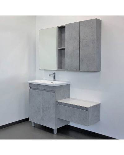 Зеркальный шкаф Comforty Осло 60 00-00006490 Бетон светлый