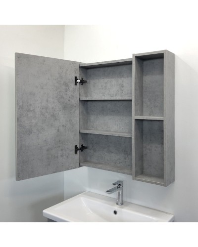 Зеркальный шкаф Comforty Осло 60 00-00006490 Бетон светлый