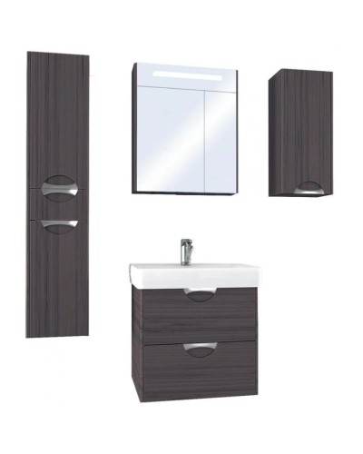 Зеркальный шкаф 60х78 см дуб макиато Акватон Сильва 1A216202SIW50