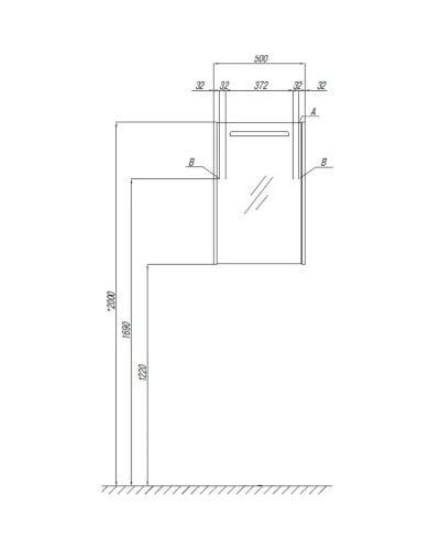 Зеркальный шкаф 50х78 см дуб макиато Акватон Сильва 1A215502SIW5L