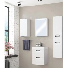 Зеркальный шкаф 50х78 см дуб полярный Акватон Сильва 1A215502SIW7L