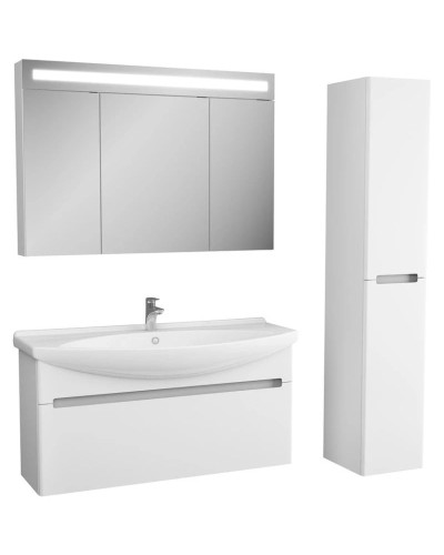 Зеркальный шкаф белый 105х80 см OWL 1975 Lagerta OW08.05.00