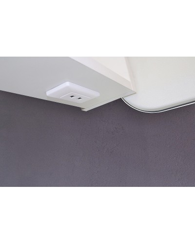 Зеркальный шкаф Creto Attento 60 18-840140A с подсветкой Белый