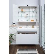 Зеркальный шкаф Aquanet Йорк 85 202089 Белый