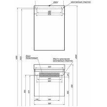 Зеркальный шкаф Aquanet Йорк 60 R 202087 Белый