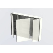 Зеркальный шкаф Aquanet Латина 100 179636 Белый