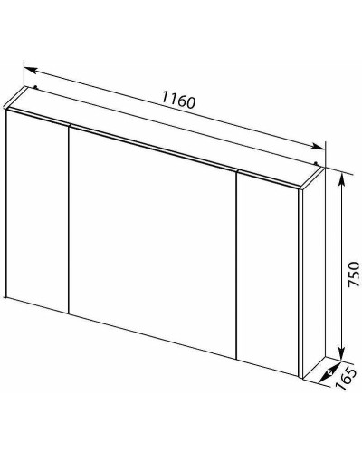 Зеркальный шкаф Aquanet Остин 120 L 203926 Белый