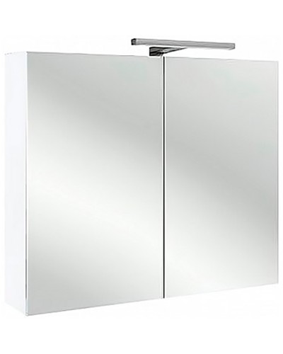 Зеркальный шкаф Jacob Delafon Rythmik 80 EB796RU-G1C с подсветкой Белый глянец