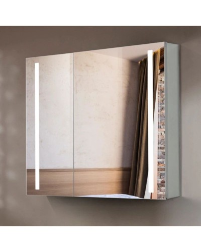 Зеркальный шкаф с подсветкой 80х70 см Esbano ES-2404