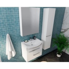 Зеркальный шкаф 65х81 см белый глянец Акватон Беверли 1A237002BV010