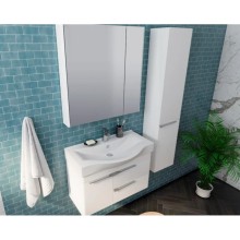 Зеркальный шкаф 80х81 см белый глянец Акватон Беверли 1A237102BV010