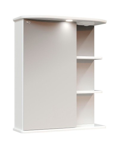 Зеркальный шкаф Onika Карина 60.01 L 206009 с подсветкой Белый