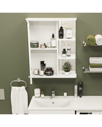 Зеркальный шкаф Onika Карина 60.01 L 206009 с подсветкой Белый