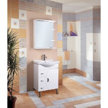 Зеркальный шкаф Onika Луна 60.01 L 206013 с подсветкой Белый