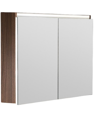 Зеркальный шкаф Boheme Armadi Art Vallessi 100 546-D с подсветкой Dark oak