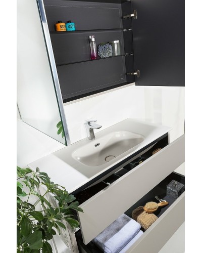 Зеркальный шкаф Boheme Armadi Art Vallessi 100 546-C с подсветкой Кашемир матовый