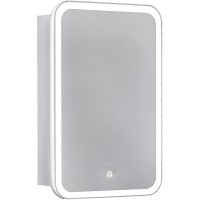 Зеркальный шкаф Jorno Modul 60 Mol.03.60/P/W/JR с подсветкой Белый