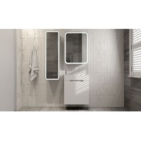 Зеркальный шкаф Jorno Modul 60 Mol.03.60/P/W/JR с подсветкой Белый