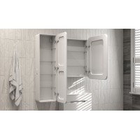 Зеркальный шкаф Jorno Modul 60 Mol.03.60/P/W/JR с подсветкой Белый