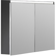 Зеркальный шкаф Boheme Armadi Art Vallessi 80 547-A matt с подсветкой Антрацит матовый