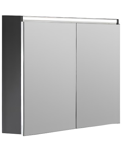 Зеркальный шкаф Boheme Armadi Art Vallessi 80 547-A matt с подсветкой Антрацит матовый