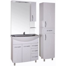 Зеркальный шкаф 77х106,6 см белый ASB-Mebel Грета