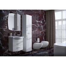 Зеркальный шкаф 60х80 см белый ASB-Mebel Грета