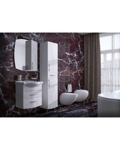 Зеркальный шкаф 60х80 см белый ASB-Mebel Грета