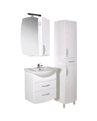 Зеркальный шкаф 60х80 см белый ASB-Mebel Грета