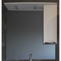 Зеркальный шкаф 77х106 см белый ASB-Mebel Мессина