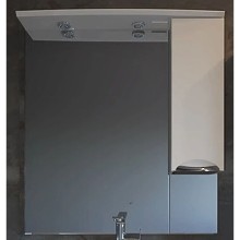 Зеркальный шкаф 77х106 см белый ASB-Mebel Мессина