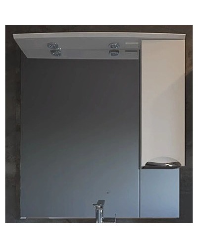 Зеркальный шкаф 77х106 см белый ASB-Mebel Мессина