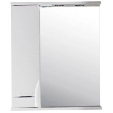 Зеркальный шкаф 65х80 см белый ясень L ASB-Mebel Альфа