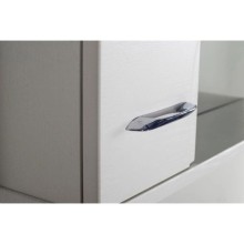 Зеркальный шкаф 65х80 см белый ясень L ASB-Mebel Альфа