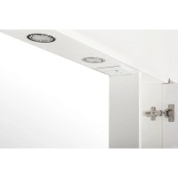 Зеркальный шкаф 65х80 см белый ясень R ASB-Mebel Альфа