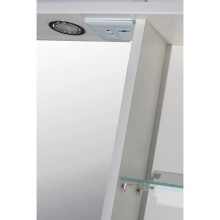 Зеркальный шкаф 65х80 см белый ясень R ASB-Mebel Альфа