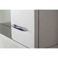 Зеркальный шкаф 65х80 см белый ясень R ASB-Mebel Альфа