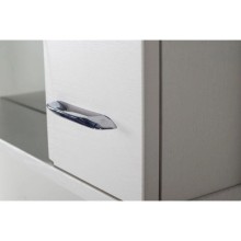 Зеркальный шкаф 65х80 см белый ясень R ASB-Mebel Альфа