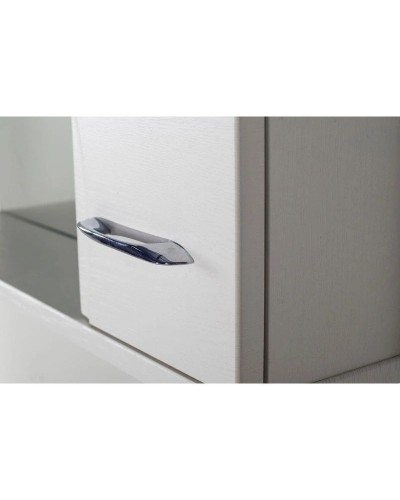 Зеркальный шкаф 65х80 см белый ясень R ASB-Mebel Альфа