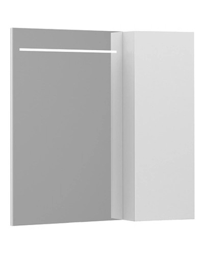 Зеркальный шкаф 78х80 см белый глянец R Belux Мадрид В 80 Ш