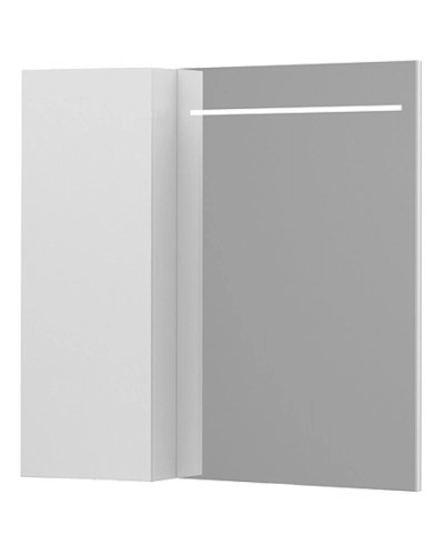 Зеркальный шкаф 78х80 см белый глянец L Belux Мадрид В 80 Ш