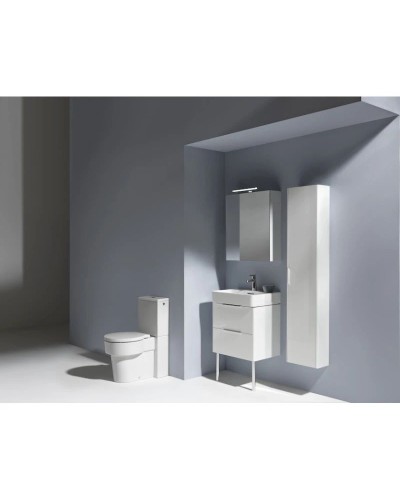 Зеркальный шкаф 60х70 см белый матовый R Laufen Base 4.0275.2.110.260.1