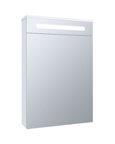 Зеркальный шкаф Runo Парма 50 R 00-00001128 с подсветкой Белый